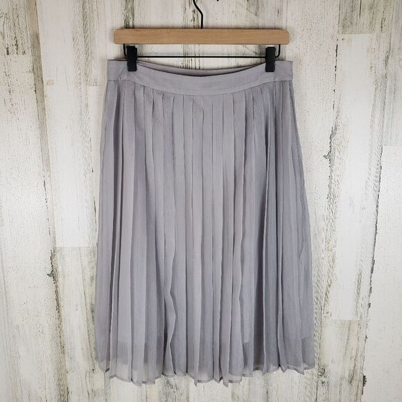 Ann Taylor Dresses & Skirts - Ann Taylor Pleated Shimmer Skirt Sz 8